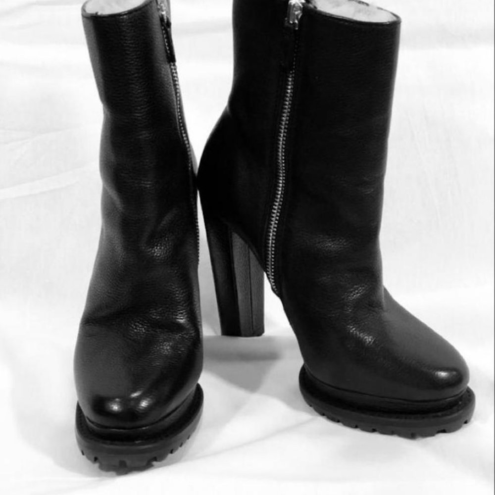 Black Holden Platform Boots/Booties